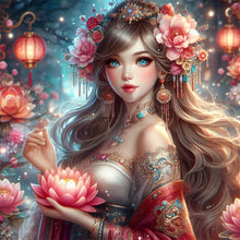 Load image into Gallery viewer, AB Diamond Painting - Full Round - Ancient costume girl (40*40CM)