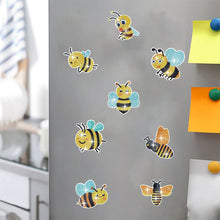 Load image into Gallery viewer, 8Pcs Special Shaped Bee Diamond Painting Fridge Magnet Fridge Stickers