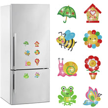 Load image into Gallery viewer, 8Pcs Special Shaped Garden Diamond Painting Fridge Magnet Fridge Stickers