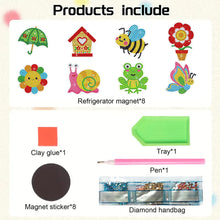 Load image into Gallery viewer, 8Pcs Special Shaped Garden Diamond Painting Fridge Magnet Fridge Stickers