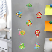 Load image into Gallery viewer, 8Pcs Special Shaped Garden Diamond Painting Fridge Magnet Fridge Stickers