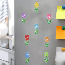 Load image into Gallery viewer, 8Pcs Special Shaped Tulips Diamond Painting Fridge Magnet Fridge Stickers