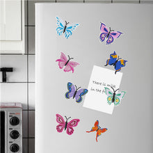 Load image into Gallery viewer, 8Pcs Special Shaped Butterfly Diamond Painting Fridge Magnet Fridge Stickers