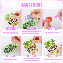 Load image into Gallery viewer, 8Pcs Special Shaped Succulents Diamond Painting Fridge Magnet Fridge Stickers