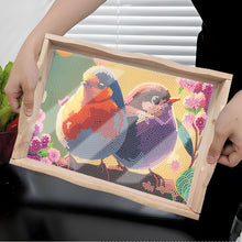 Load image into Gallery viewer, Wooden Cartoon Bird 5D DIY Diamond Painting Serving Tray for Home Decor