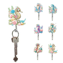 Load image into Gallery viewer, 6Pcs Acrylic Animal Flower Diamond Art Hanging Hooks Diamond Painting Art Hooks