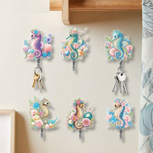 Load image into Gallery viewer, 6Pcs Acrylic Animal Flower Diamond Art Hanging Hooks Diamond Painting Art Hooks