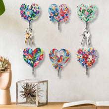Load image into Gallery viewer, 6Pcs Acrylic Animal Flower Diamond Art Hanging Hooks Diamond Painting Art Hooks