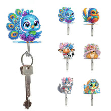 Load image into Gallery viewer, 6Pcs Acrylic Animal Flower Diamond Art Hanging Hooks Diamond Painting Art Hooks