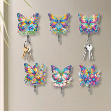 Load image into Gallery viewer, 6Pcs Acrylic Animal Flower Diamond Art Hanging Hooks Diamond Painting Art Hooks
