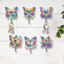 Load image into Gallery viewer, 6Pcs Acrylic Animal Flower Diamond Art Hanging Hooks Diamond Painting Art Hooks