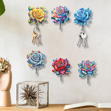Load image into Gallery viewer, 6Pcs Acrylic Animal Flower Diamond Art Hanging Hooks Diamond Painting Art Hooks