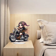 Load image into Gallery viewer, PVC Round Special Shaped Girl Animal 5D Diamond Painting Ornament for Home Decor