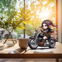 Load image into Gallery viewer, PVC Round Special Shaped Girl Animal 5D Diamond Painting Ornament for Home Decor