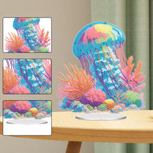 Load image into Gallery viewer, Acrylic Jellyfish Coral Diamond Painting Desktop Decorations Bedroom Table Decor