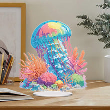 Load image into Gallery viewer, Acrylic Jellyfish Coral Diamond Painting Desktop Decorations Bedroom Table Decor