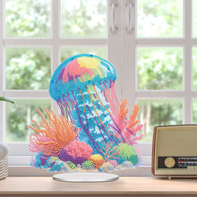 Load image into Gallery viewer, Acrylic Jellyfish Coral Diamond Painting Desktop Decorations Bedroom Table Decor
