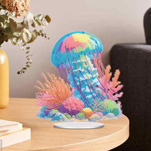 Load image into Gallery viewer, Acrylic Jellyfish Coral Diamond Painting Desktop Decorations Bedroom Table Decor