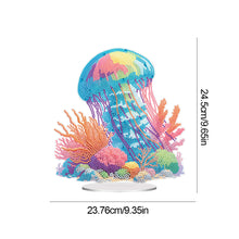 Load image into Gallery viewer, Acrylic Jellyfish Coral Diamond Painting Desktop Decorations Bedroom Table Decor