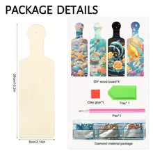 Load image into Gallery viewer, 4Pcs Landscape Diamond Decorative Serving Tray Diamond Painting Tray Handicraft