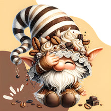 Load image into Gallery viewer, Diamond Painting - Full Round - Coffee bean gnome (30*30CM)