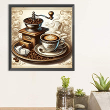 Load image into Gallery viewer, Diamond Painting - Full Round - Coffee leisure time (30*30CM)