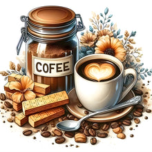 Load image into Gallery viewer, Diamond Painting - Full Round - Coffee leisure time (30*30CM)