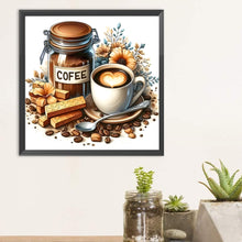 Load image into Gallery viewer, Diamond Painting - Full Round - Coffee leisure time (30*30CM)