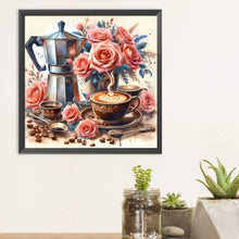 Load image into Gallery viewer, Diamond Painting - Full Round - Coffee leisure time (30*30CM)