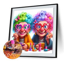 Load image into Gallery viewer, Diamond Painting - Full Round - Funny old lady (30*30CM)