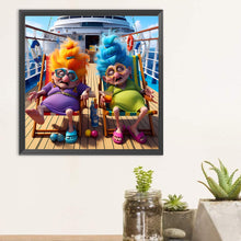 Load image into Gallery viewer, Diamond Painting - Full Round - Funny old lady (30*30CM)