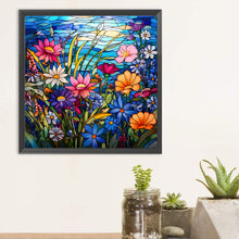 Load image into Gallery viewer, Diamond Painting - Full Round - Glass painting daisy (30*30CM)