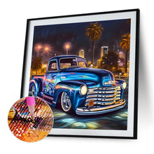 Load image into Gallery viewer, Diamond Painting - Full Round - Blue classic car (40*40CM)