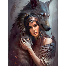 Load image into Gallery viewer, Diamond Painting - Full Round - Indian woman (30*40CM)