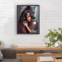 Load image into Gallery viewer, Diamond Painting - Full Round - Indian woman (30*40CM)