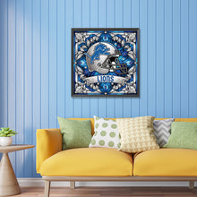 Load image into Gallery viewer, Diamond Painting - Partial Special Shaped - detroit lions (30*30CM)