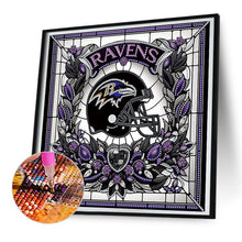 Load image into Gallery viewer, Diamond Painting - Partial Special Shaped - baltimore ravens (30*30CM)