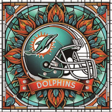 Load image into Gallery viewer, Diamond Painting - Partial Special Shaped - regular season miami dolphins (30*30CM)