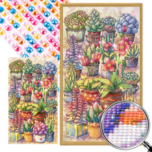 Load image into Gallery viewer, AB Diamond Painting - Full Round - Succulent potted plants (40*70CM)