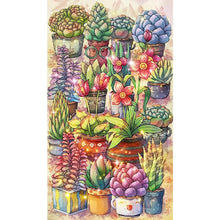 Load image into Gallery viewer, AB Diamond Painting - Full Round - Succulent potted plants (40*70CM)