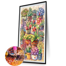 Load image into Gallery viewer, AB Diamond Painting - Full Round - Succulent potted plants (40*70CM)