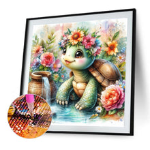 Load image into Gallery viewer, Diamond Painting - Full Round - turtle in porcelain jar (40*40CM)
