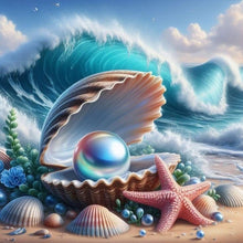 Load image into Gallery viewer, Diamond Painting - Full Round - starfish pearl shell (40*40CM)