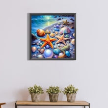 Load image into Gallery viewer, Diamond Painting - Full Round - Moonlight Beach Starfish Shells (40*40CM)