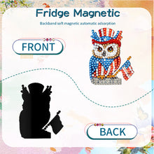 Load image into Gallery viewer, 6Pcs Independence Day Flag Tree Fridge Stickers Diamond Painting Fridge Magnet