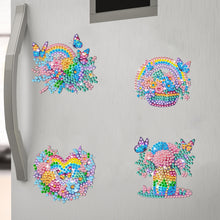 Load image into Gallery viewer, 6Pcs Acrylic Cartoon Animal Diamond Art Fridge Magnet Diamond Art Magnets Decals