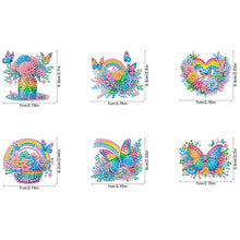 Load image into Gallery viewer, 6Pcs Acrylic Cartoon Animal Diamond Art Fridge Magnet Diamond Art Magnets Decals