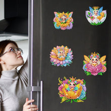 Load image into Gallery viewer, 6Pcs Acrylic Cartoon Animal Diamond Art Fridge Magnet Diamond Art Magnets Decals
