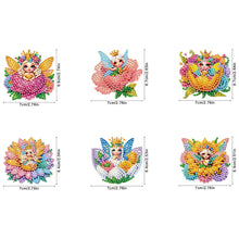 Load image into Gallery viewer, 6Pcs Acrylic Cartoon Animal Diamond Art Fridge Magnet Diamond Art Magnets Decals