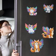 Load image into Gallery viewer, 6Pcs Acrylic Cartoon Animal Diamond Art Fridge Magnet Diamond Art Magnets Decals